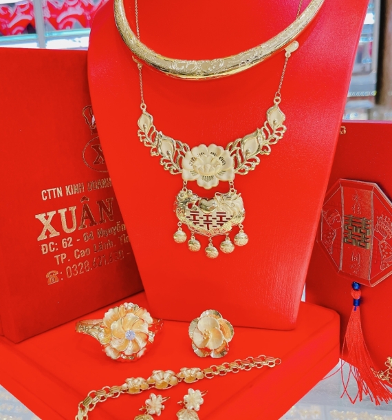 Bộ trang sức vàng cưới -15