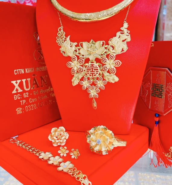 Bộ trang sức vàng cưới -19