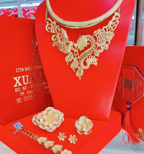Bộ trang sức vàng cưới -13