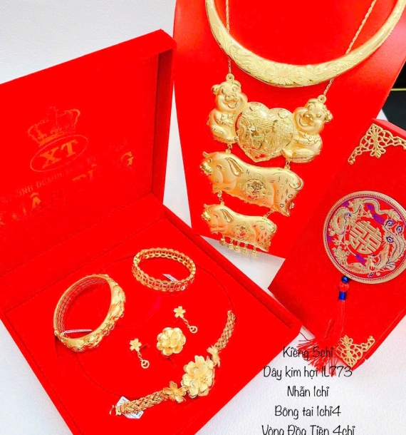 Bộ trang sức vàng cưới - 9
