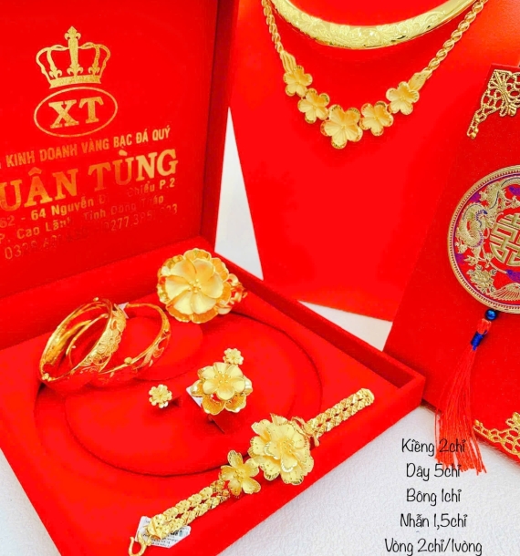 Bộ trang sức vàng cưới - 10