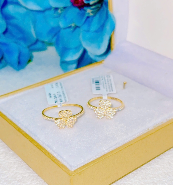 Nhẫn vàng vàng 610 - 7