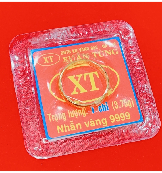 Nhẫn Trơn Ép Vĩ 1 Chỉ