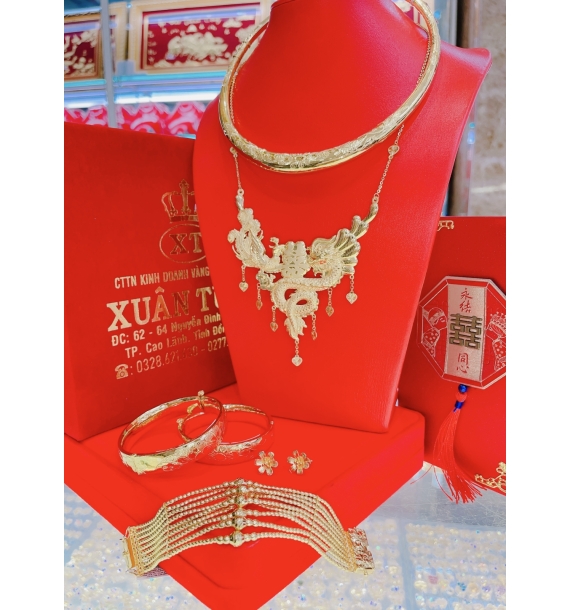 Bộ trang sức vàng cưới -12
