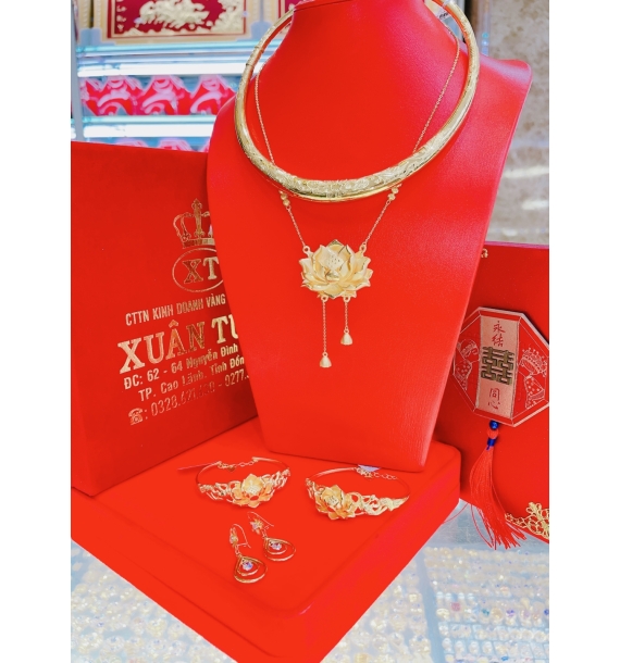 Bộ trang sức vàng cưới -17
