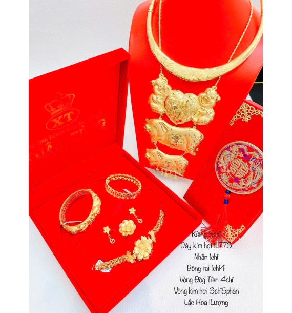 Bộ trang sức vàng cưới - 9